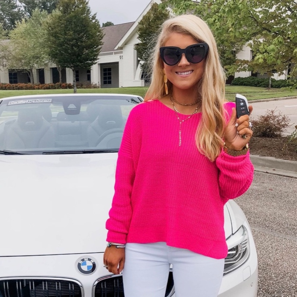 NEON PINK SWEATER